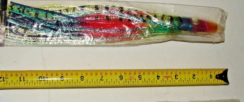 WAHOO 12"  Fishing Lure High Speed Trolling Resin Head Tuna,Marlin,Mahi,Dorado