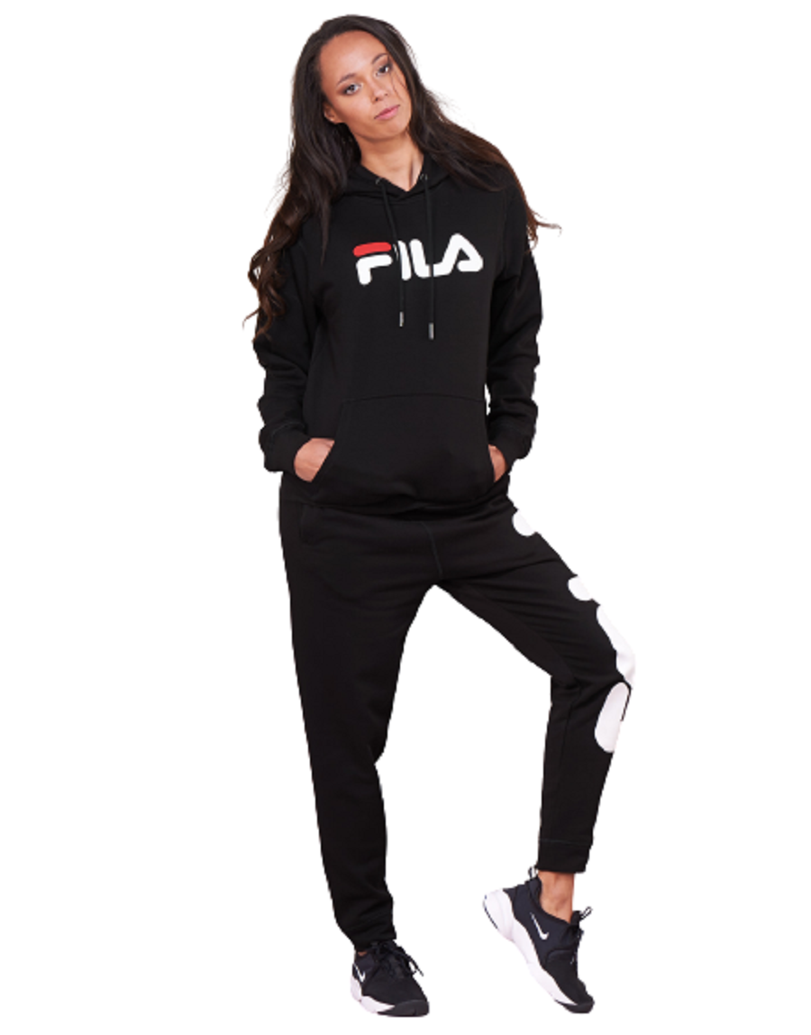Fila Classic Pure Hoody Felpa con Cappuccio Black Regular Unisex