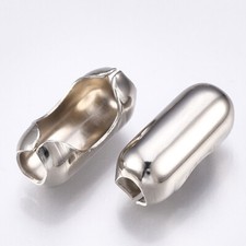 10 Large Ball Chain Connectors Bead Links 18mm Silver for 6mm Ball Chains