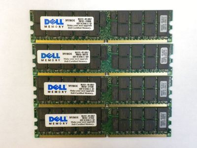 4GB (4x1GB) Memoria DDR2 PC2-3200R 400MHz ECC Reg Per Dell - Foto 4