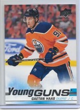 GAETAN HAAS 2019-2020 UPPER DECK #1 YG'S SP RC/TEAM SWITZERLAND/OILERS