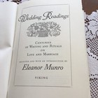 Wedding Readings-Centuries Of  Writings And Rituals- Hardcover Alice Munro — photo 5