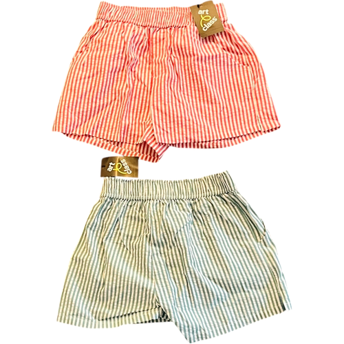 Art Class Girl's Size Medium M (8) Striped Seersucker Shorts - LOT of 2 - Picture 4 of 7