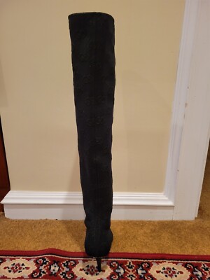 Gucci 75mm GG knee-high boot