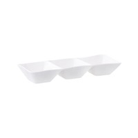 Dipschale SchüSsel Porzellan Servierschale Snackschale Dreiteilig 31,5 X 10,5 Cm