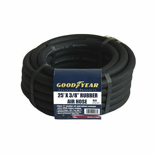 Goodyear Rubber Air Hose 3/8in x 25ft Black for sale online eBay