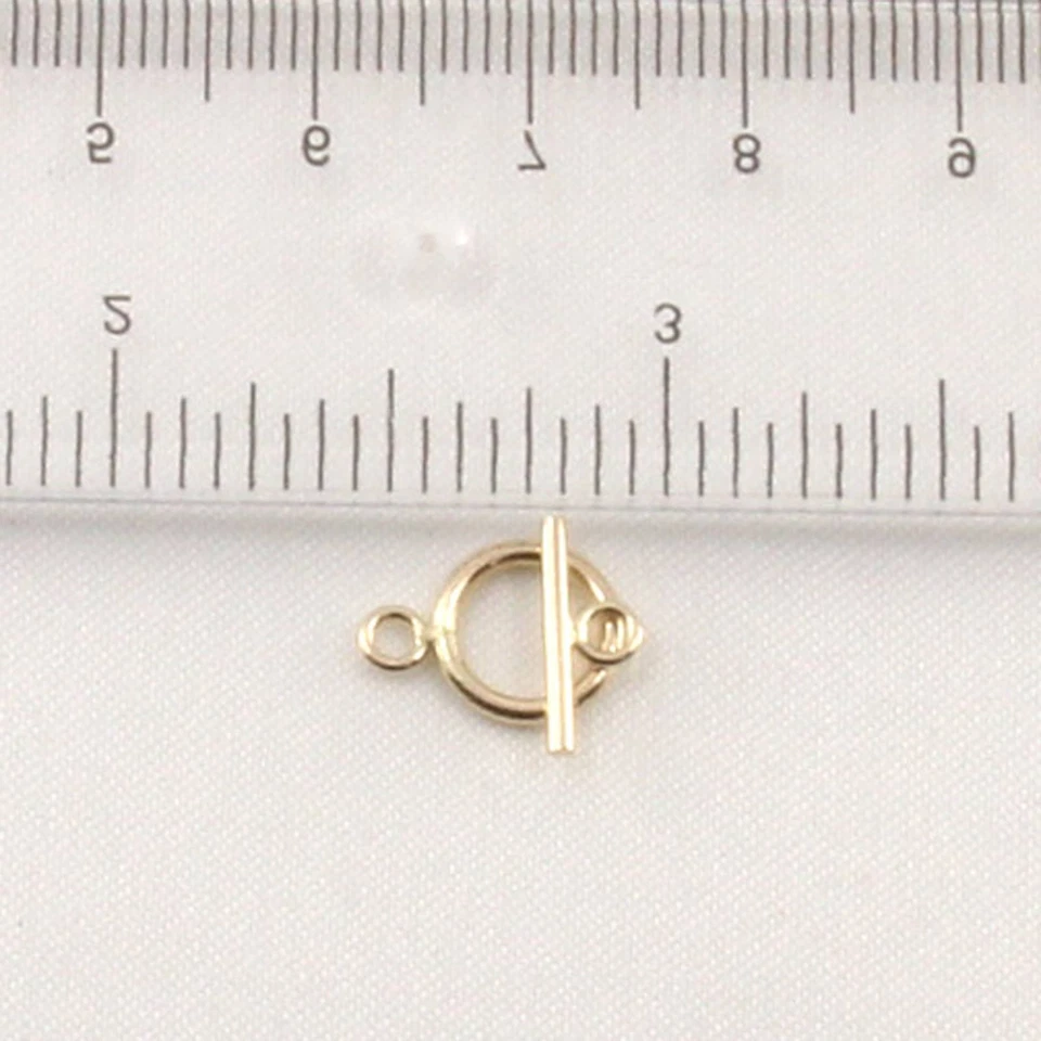 14K Yellow Gold Toggle Clasp with Bar - Image 3 of 4