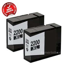 2pk PGI-2200 XL PGI2200XL BK Ink Cartridge for Canon MAXIFY MB5020 MB5320 iB4020