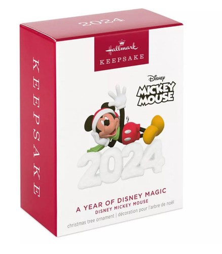 2024 Hallmark Keepsake Ornament - Disney Mickey Mouse A Year of Disney Magic NEW - 第 1/4 張圖片