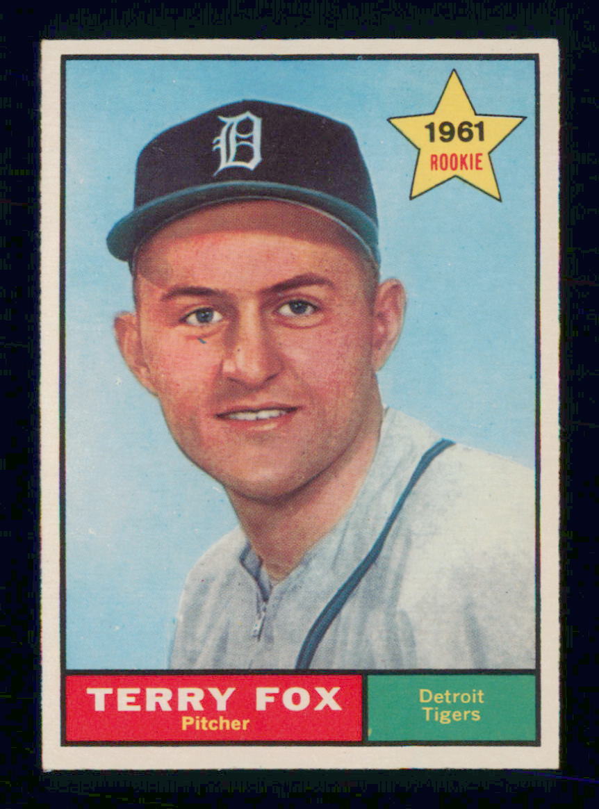 1961 TOPPS BASEBALL # 459 TERRY FOX RC INV J8455 | eBay