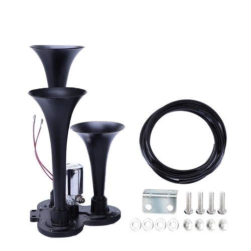 600Db 12v/24v Heavy Duty Train Horn with Triple Trumpet Superior Sound Truck Car - Picture 6 of 12