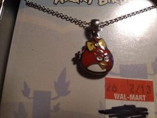 ANGRY BIRDS Red Bird with yellow ribbon Pendant Fashion Gamer Necklace