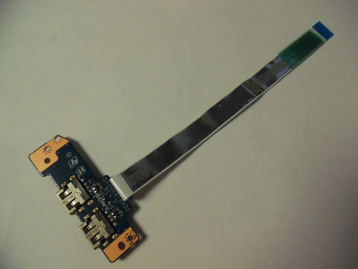 Sony SVF142C29L Series Dual USB Board w/Cable 33HK8UB0000 Sony SVF142C29L Series Dual USB Board w/Cable 33HK8UB0000