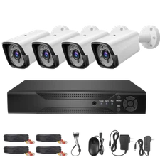 4CH 5MP Lite DVR 1080P Security Camera System Kit Outdoor Night Vision Home CCTV