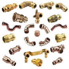 Pressfitting Kupfer Rotguss für Heizung Trinkwasser DVGW Fitting Pressfittinge