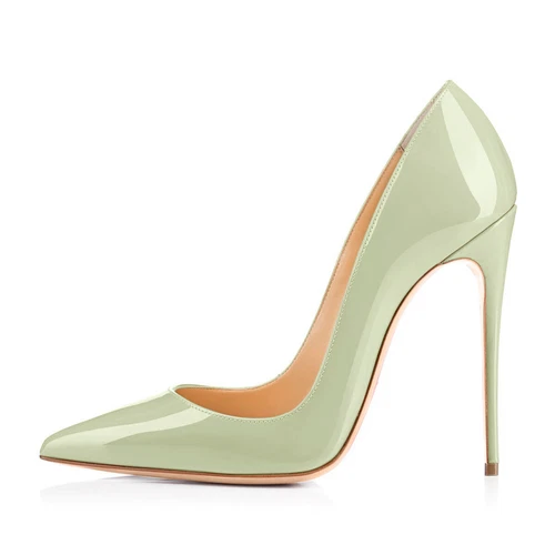 Sexy Damen-Stiletto-High-Heels spitz zulaufend Büro OL Arbeit eleganter Schuh Übergröße - Bild 47 von 50
