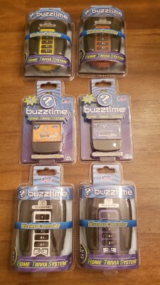 Buzztime Home Trivia System 4 Wireless Controllers w/ History & Sports Trivia 
