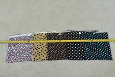 2 Yards 33" Long, Polka-Dot Print Quilt Cotton Fabric Bundle / Lot, T469