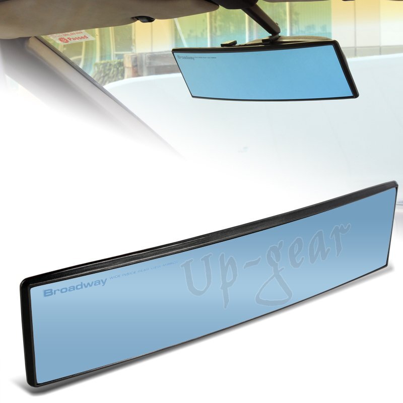 Badspiegel Beleuchtet Rund Broadway 300MM Convex Interior Clip On Rear View Blue Tint Mirror 300MM Blau Getönter Spiegel