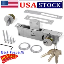 Storefront Door Mortise Lock Bolt Deadbolt w/ 2 Cylinders Adams Rite Cam SC1-TT