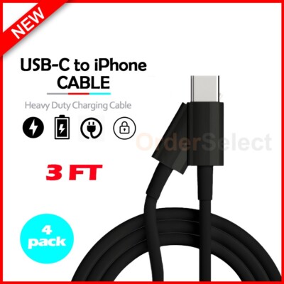 4X Fenzer USB-C Cable Charger Sync Data Cord for iPhone 11 / 11 Pro / 11 Pro Max