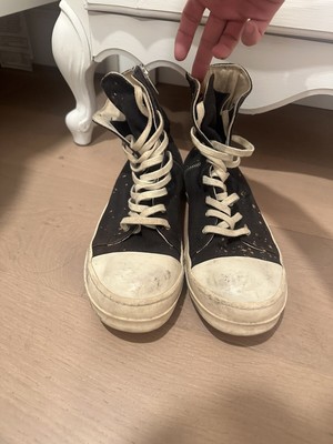 Rick Owens Bleach Splatter Canvas Ramones 43 | eBay
