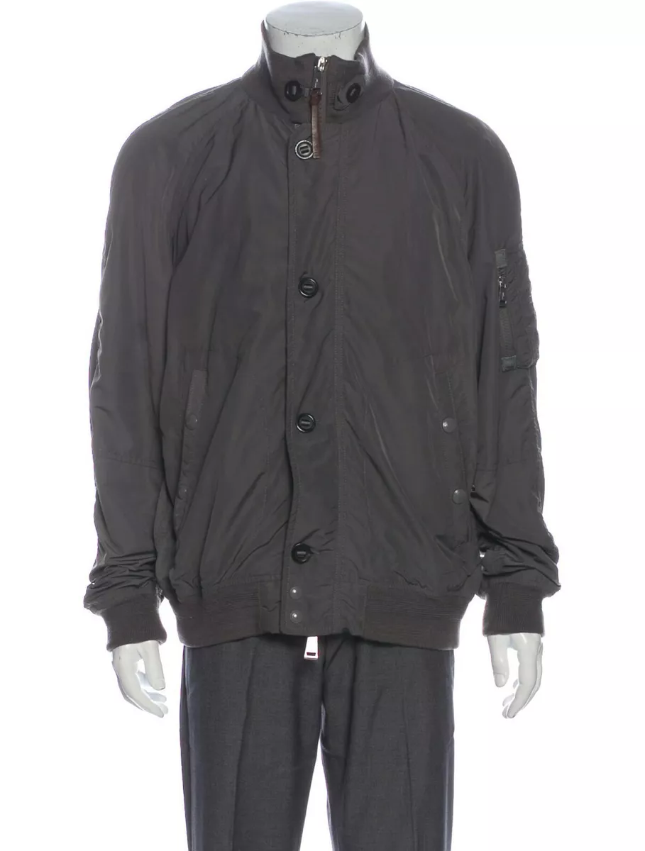 POLO RALPH LAUREN Bomber Grey Slit Pockets Jacket Sz XL