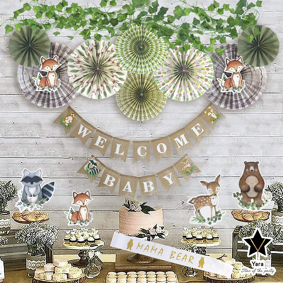 Woodland Baby Shower Decorations Boy Girl Gender Neutral