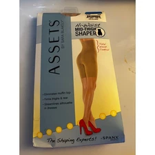 Assets by Sara Blakely Spanx NWT Hi Waist Mid Thigh Shaper Size 4 Nude Everyday