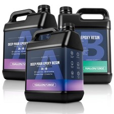 Deep Pour Epoxy Resin, 3 Gallon Resin Epoxy Kit 2:1 for 2-4 Inch Pour Depths  