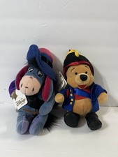 Disney Store Bean Bag 8in Plush Pirate Pooh And Eeyore