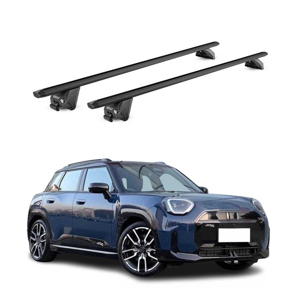 DachträGer GrundtäGer FüR Mini Aceman 2024-2026 100Kg Alu Schwarz 2 Tlg ABE-image