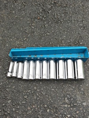 Cornwell Tools USA 3/8 Drive 11pc Sae Deep Chrome Socket Set 3/8-1 Inch ST2211LS
