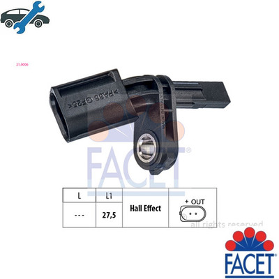 SENSOR WHEEL SPEED 21.0006 FOR VW PASSAT/B7/B6/CC/ALLTRACK/Van TRANSPORTER/T5  