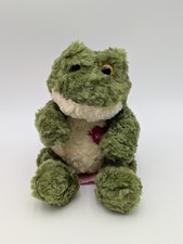 Russ Smooches Green Frog Plush Kisses Heart 6 Inch Stuffed Animal Toy