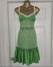 Vintage D&G Dolce and Gabbana Silk Camisole Dress IT 42 UK 12 Usa 8 Collectors 