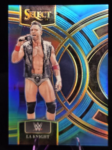 2024 Panini Select WWE - Premier Level LA Knight #170 Blue Prizm /199 - Picture 2 of 4