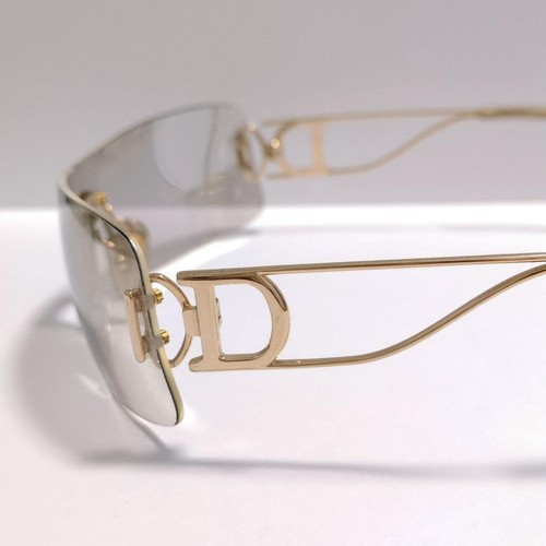小物 Christian Dior Rimless Sunglasses Y2K Christian Dior Rimless CD Logo Y2K Sunglasses - Gem