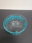 Vintage Pyrex Blue Turquoise Glass Mixing Bowl Lot of 1 Dot Pattern.