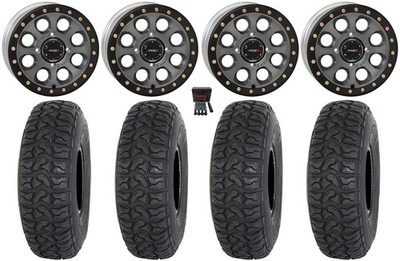 System 3 SB-7 15'' Wheels Ti 4+3 33'' Chicane LT Tires Kawasaki Mule Pro FXT  KRX