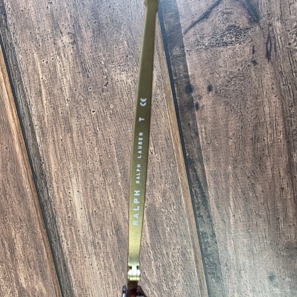 Gafas Ralph Lauren para mujer 54 mm RA7098 5718 marrón dorado marco ojo de gato Italia Foto 4 de 4