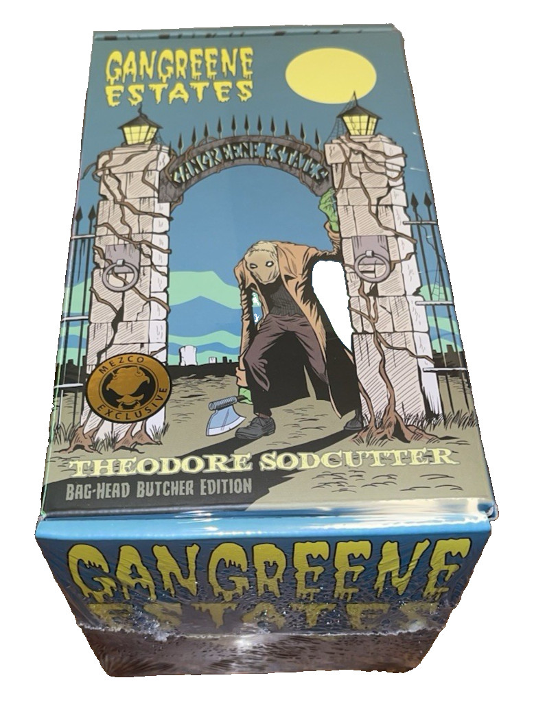 MEZCO ONE:12 GANGREENE ESTATES Theodore Sodcutter Bag Headed Butcher Edition New