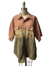 VTG Wrangler Western Shirt Pearl Snap Cowboy Horse Wraparound Print Mens 50"