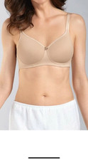 Amoena Mara SBP 1150 Mastectomy Padded Wire Free Pocketed T- shirt Bra Size: 42A