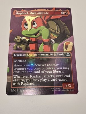 Raphael, Most Attitude (Borderless) Teenage Mutant Ninja Turtles Foil