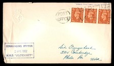 Mayfairstamps Great Britain 1952 HMS Alderney Seal Maritime Mail Cover aaw_18615