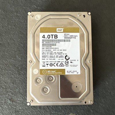FESTPLATTE WESTERN DIGITAL GOLD WD4002FYYZ 4TB 7200U/min 128MB SATA III 3.5