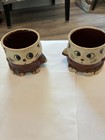 Vtg JSNY Taiwan  S/2 Cat Kitten 3D Stoneware Pottery Planter/Mug MC Hand Thrown — photo 2