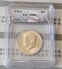 1976 S MS 68 Silver Kennedy Half Dollar 50C ICG Cert# 2808360815
