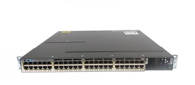 Cisco WS-C3750X-48P-S 48-Port Gigabit PoE+ Switch 2 x Power Sypply